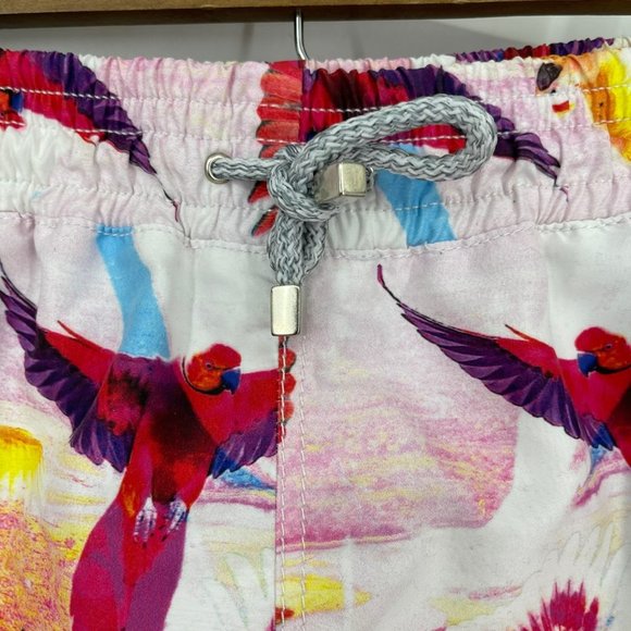 Velero Swimwear Swim Trunks Red Parrots Size XL - Picture 3 of 7